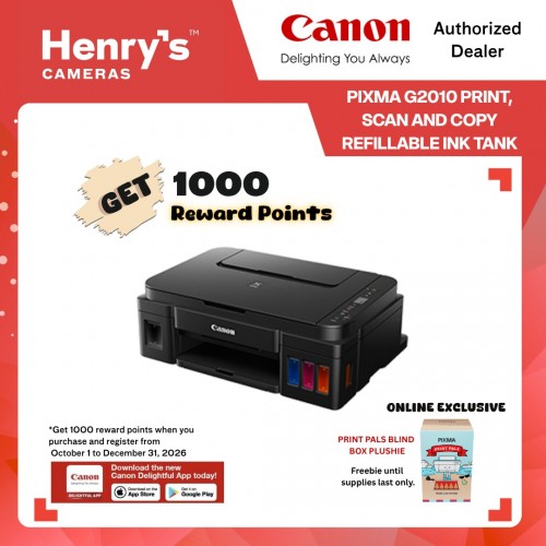 Canon Pixma G2010 Print, Scan and Copy Refillable Ink Tank