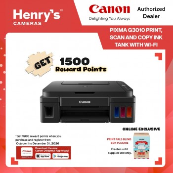 Canon Pixma G3010 Print, Scan and Copy Ink Tank with Wi-Fi