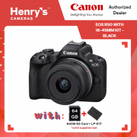 Canon EOS R50 with 18-45mm Kit - Black