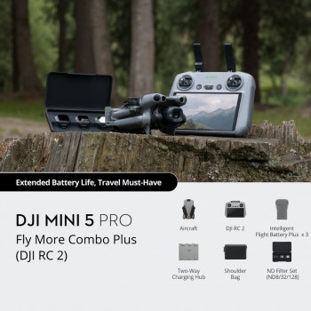 DJI Mini 5 Pro Fly More Combo Plus Drone Camera (DJI RC 2) DJI Mini 5 Pro Fly More Combo Plus Drone Camera (DJI RC 2)