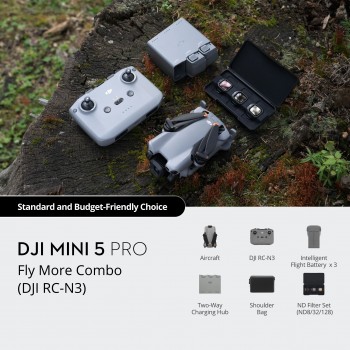 DJI Mini 5 Pro Fly More Combo Drone Camera (DJI RC-N3) DJI Mini 5 Pro Fly More Combo Drone Camera (DJI RC-N3)