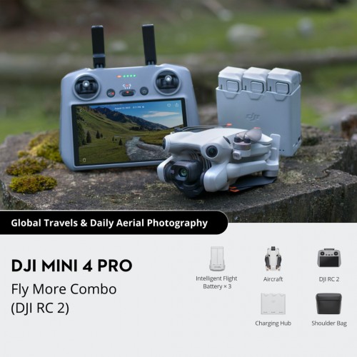 DJI Mini 4 Pro with RC2 Fly More Combo Plus