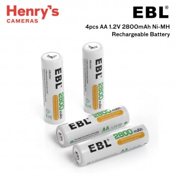 EBL LN-8112 4pcs AA 1.2V 2800mAh Ni-MH Rechargeable Battery