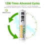 EBL LN-8122 4pcs AAA 1.2V 1100mAh Ni-MH Rechargeable Battery