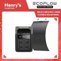 EcoFlow DELTA 3 with INTL+100W Flexible Solar Panel
