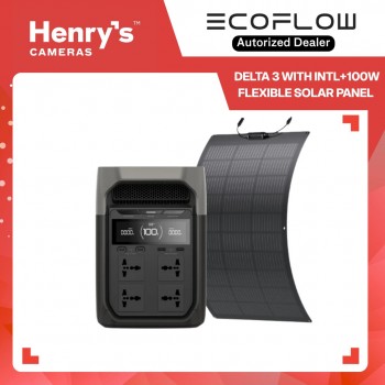 EcoFlow DELTA 3 with INTL+100W Flexible Solar Panel