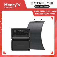 EcoFlow River 3 Max Plus + 100W Flexible Solar Panel