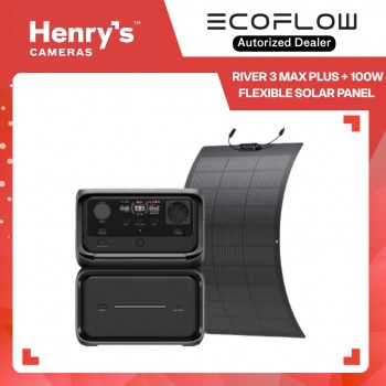 EcoFlow River 3 Max Plus + 100W Flexible Solar Panel EcoFlow River 3 Max Plus + 100W Flexible Solar Panel