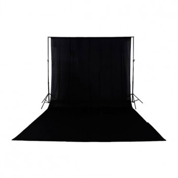 Enovation 1.8x2.7 Backdrop Plain Cotton (Black) Enovation 1.8x2.7 Backdrop Plain Cotton (Black)