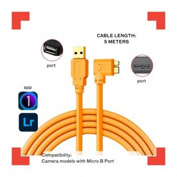 Enovation USB 3.0 to Micro B Cable 5m with Amplifier (Right Angle) Enovation USB 3.0 to Micro B Cable 5m with Amplifier (Right Angle)