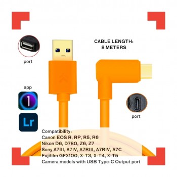 Enovation USB 3.0 - USB Type-C Cable 8M With Amplifier (Right Angle) Enovation USB 3.0 - USB Type-C Cable 8M With Amplifier (Right Angle)