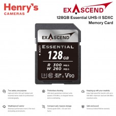 Exascend 128GB Essential UHS-II V90 SDXC Memory Card Exascend 128GB Essential UHS-II V90 SDXC Memory Card