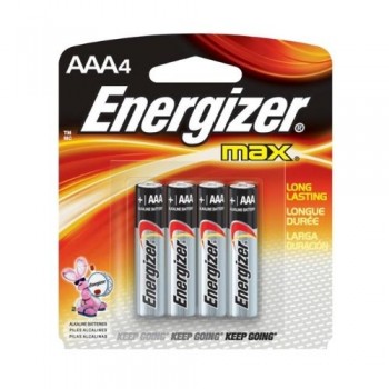ENERGIZER MAX AAA BY 4 ENERGIZER MAX AAA BY 4