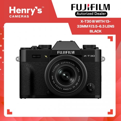 Fujifilm X-T30 III Mirrorless Camera with 13-33mm f/3.5-6.3 Lens - Black