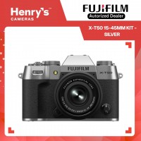 Fujifilm X-T50 15-45mm Kit Digital Mirrorless Camera - Silver