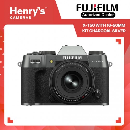 Fujifilm X-T50 16-50mm Kit Digital Mirrorless Camera - Charcoal Silver