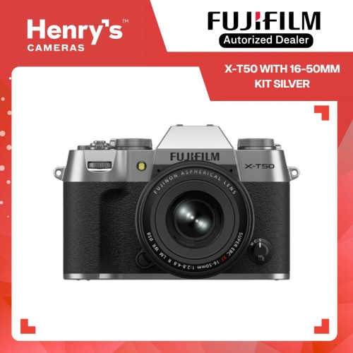 Fujifilm X-T50 16-50mm Kit Digital Mirrorless Camera - Silver