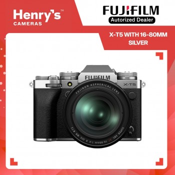 Fujifilm X-T5 with 16-80mm Mirrorless Digital Camera - Silver