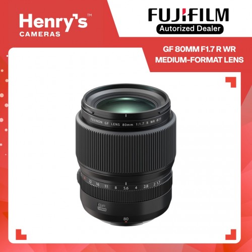 Fujifilm GF 80mm F1.7 R WR Medium-Format Lens