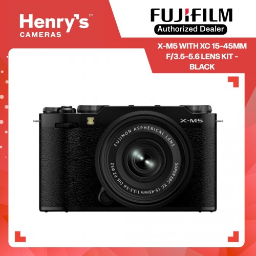 Fujifilm X-M5 with XC 15-45mm f/3.5-5.6 Lens Kit - Black