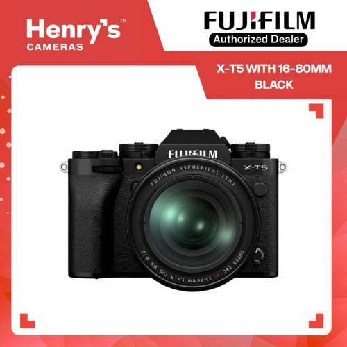 Fujifilm X-T5 with 16-80mm Mirrorless Digital Camera - Black