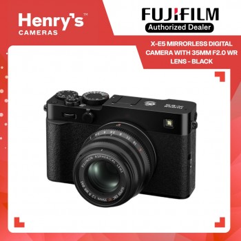 Fujifilm X-E5 Mirrorless Camera with 35mm F2.0 WR Lens - Black Fujifilm X-E5 Mirrorless Camera with 35mm F2.0 WR Lens - Black