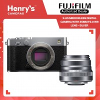 Fujifilm X-E5 Mirrorless Camera with 35mm F2.0 WR Lens - Silver