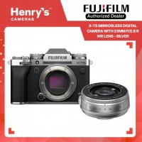 Fujifilm X-T5 Mirrorless Digital Camera with 23mm f/2.8 R WR Lens - Silver