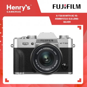 Fujifilm X-T30 III with XC 15-45mm f/3.5-5.6 Lens- Silver