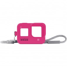 GOPRO SLEEVE + LANYARD ELECTRIC PINK (HERO8)