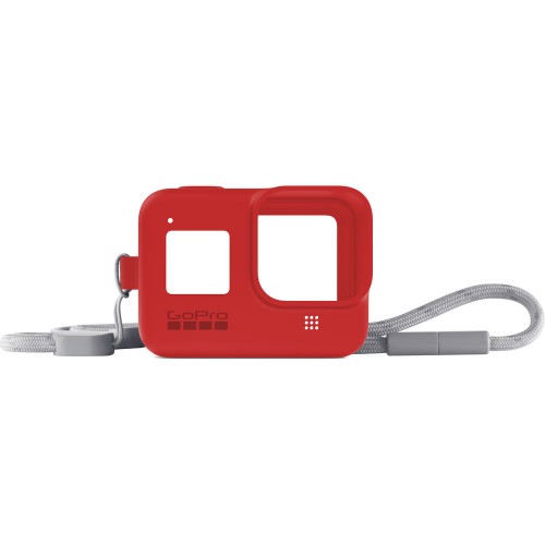 GOPRO SLEEVE + LANYARD FIRECRACKER RED (HERO8)