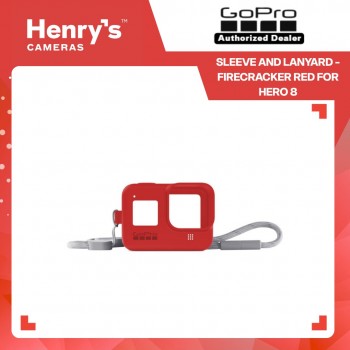 GoPro Sleeve and Lanyard - Firecracker Red for Hero 8