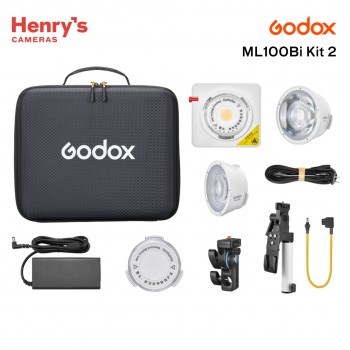 Godox ML100Bi Bi-Color Portable LED Light Kit 2 Godox ML100Bi Bi-Color Portable LED Light Kit 2