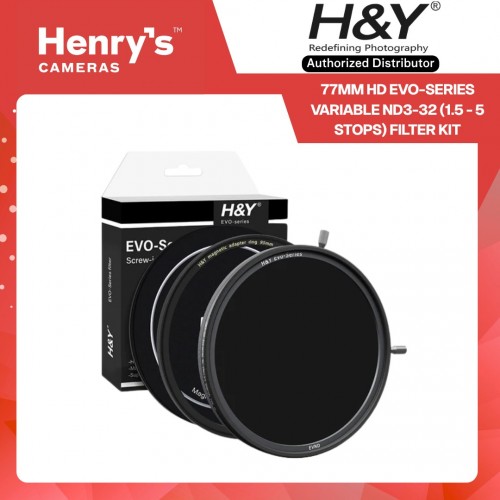 H&Y 77mm HD Evo-series Variable ND3-32 (1.5 - 5 stops) Filter Kit