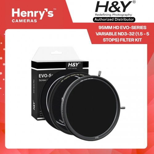 H&Y 95mm HD Evo-series Variable ND3-32 (1.5 - 5 stops) Filter Kit