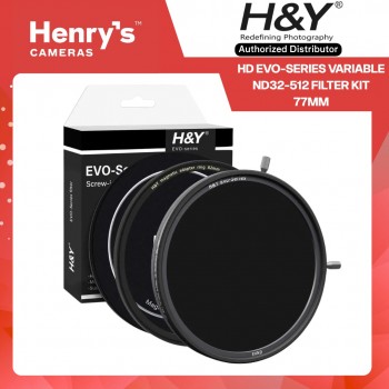 H&Y HD Evo-series Variable ND32-512 Filter Kit 77mm (5-9 stops) H&Y HD Evo-series Variable ND32-512 Filter Kit 77mm (5-9 stops)