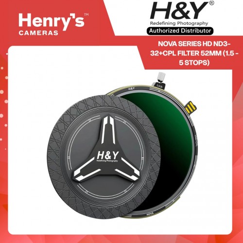 H&Y Nova series HD ND3-32+CPL Filter 52mm (1.5 - 5 stops)
