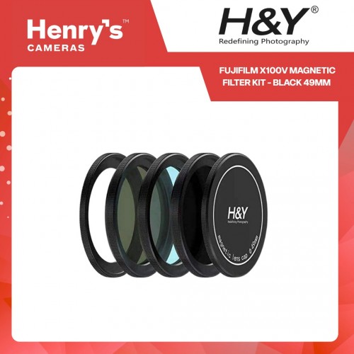 H&Y Fujifilm X100V Magnetic Filter Kit - Black 49mm H&Y Fujifilm X100V Magnetic Filter Kit - Black 49mm