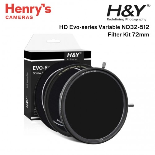 H&Y HD Evo-series Variable ND32-512 Filter Kit 72mm (5-9 stops) H&Y HD Evo-series Variable ND32-512 Filter Kit 72mm (5-9 stops)