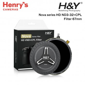 H&Y Nova series HD ND3-32+CPL Filter 67mm (1.5 - 5 stops)