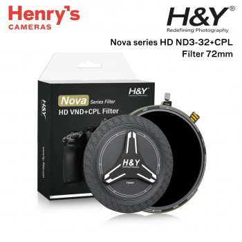 H&Y Nova series HD ND3-32+CPL Filter 72mm (1.5 - 5 stops)