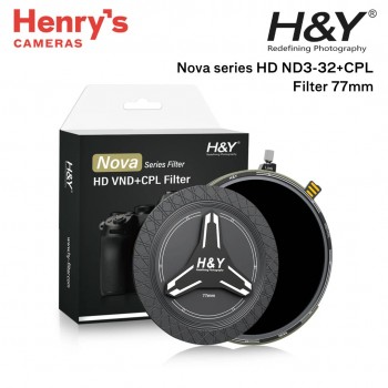 H&Y Nova series HD ND3-32+CPL Filter 77mm (1.5 - 5 stops)