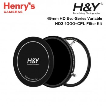 H&Y 49mm HD Evo-Series Magnetic Variable ND3-1000+CPL Filter Kit H&Y 49mm HD Evo-Series Magnetic Variable ND3-1000+CPL Filter Kit