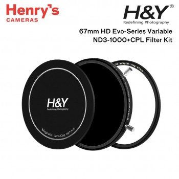 H&Y 67mm HD Evo-Series Magnetic Variable ND3-1000+CPL Filter Kit H&Y 67mm HD Evo-Series Magnetic Variable ND3-1000+CPL Filter Kit