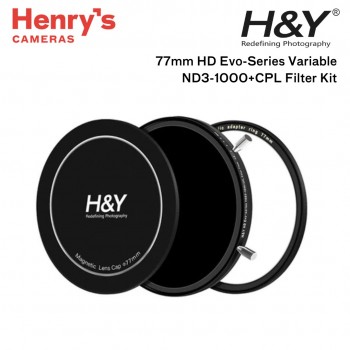 H&Y 77mm HD Evo-Series Magnetic Variable ND3-1000+CPL Filter Kit H&Y 77mm HD Evo-Series Magnetic Variable ND3-1000+CPL Filter Kit