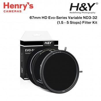 H&Y 67mm HD Evo-series Variable ND3-32 (1.5 - 5 stops) Filter Kit H&Y 67mm HD Evo-series Variable ND3-32 (1.5 - 5 stops) Filter Kit