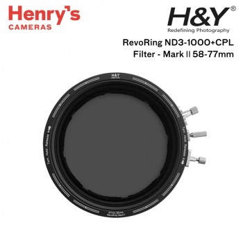 H&Y RevoRing ND3-1000+CPL Filter - Mark II 58-77mm H&Y RevoRing ND3-1000+CPL Filter - Mark II 58-77mm