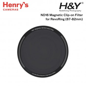 H&Y ND16 Magnetic Clip-on Filter 4-Stop for RevoRing (67-82mm) H&Y ND16 Magnetic Clip-on Filter 4-Stop for RevoRing (67-82mm)