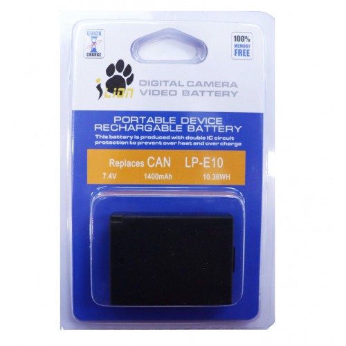 iLion Digital Camera Video Battery LP-E10 replace for CANON 1100D