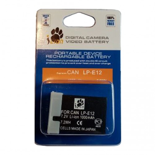 I-LION DIGITAL CAMERA VIDEO BATTERY LP-E12